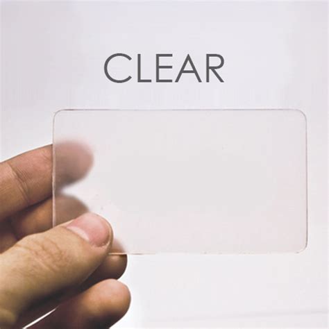 plastic free smart cards|clear plastic card stock.